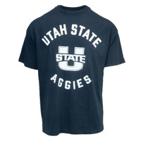 Champion Utah State Aggies U-State Navy Oversized T-Shirt Women's